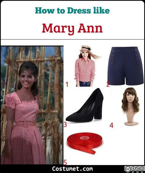 Mary Ann (Gilligan’s Island) Costume for Cosplay & Halloween