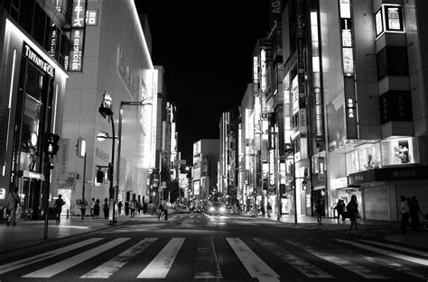 Wallpaper : Japan, street, cityscape, night, road, symmetry, skyscraper ...