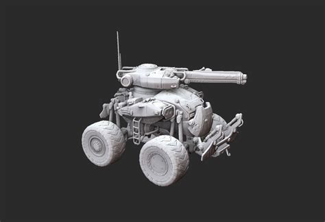 Centaur Tank Gears of War 3D Model STL File 3D Print