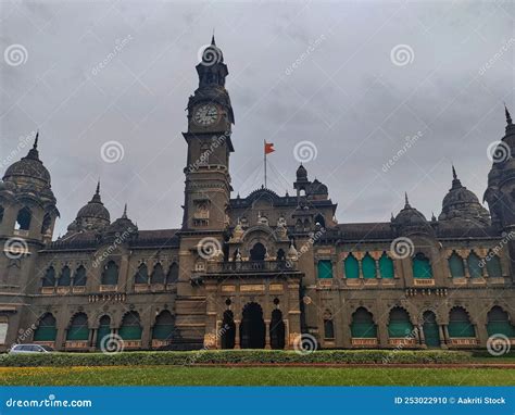 New Palace or Shahu Palace, Kolhapur City. Heritage Structure Built in Black Polished Stone ...