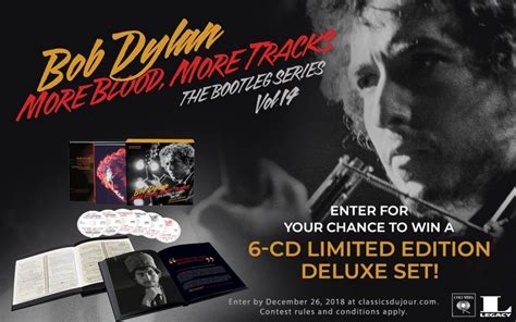 Enter for your chance to win Bob Dylan's MORE BLOOD, MORE TRACKS - THE BOOTLEG SERIES VOL. 14 ...