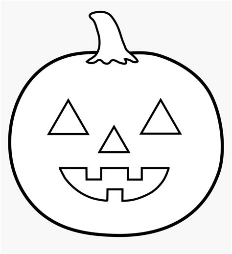 Jack O Lantern Black And White Jack Lantern Clipart - Easy Jack O Lantern Drawing, HD Png ...