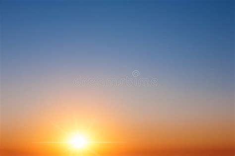 Crystal Clear Sky Just after Sunrise Stock Image - Image of wallpaper ...