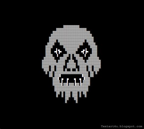 ASCII Scary Face with Text Art Copy Paste Code | Cool ASCII Text Art 4 U