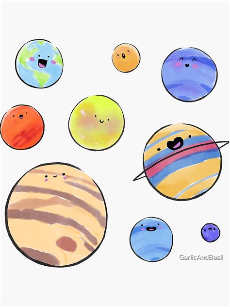 "Planet Pack" Sticker for Sale by GarlicAndBasil | Redbubble