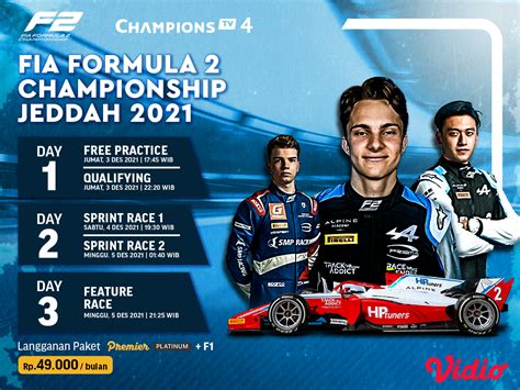 Jadwal dan Link Live Streaming FIA Formula 2 Championship Jeddah 2021