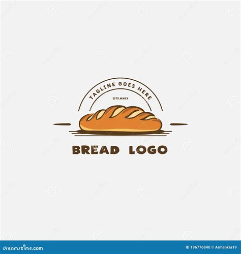 Bread Logo Design Template. Badges Bread Elements for Restaurant Stock Vector - Illustration of ...