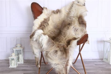 Reindeer Hide | Reindeer Rug | Reindeer Skin | Throw XXL EXTRA LARGE - Scandinavian Style #FRE12