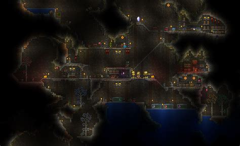 Cavern base! The addition of gem trees to this game is amazing. Thank you Re-Logic :D : r/Terraria