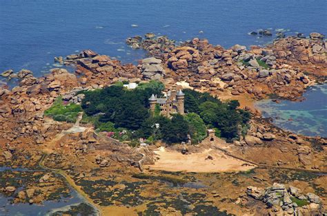 Costaeres Castle Landmark in Ploumanach, Brittany, France - landmark ...