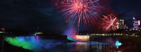 Niagara Falls and Skylon Nightly Illumination Schedule