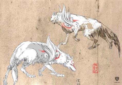 Artwork Amaterasu - Okami Capcom