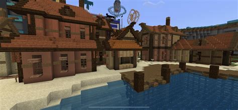 First Buildings of my Pirate City : r/Minecraft