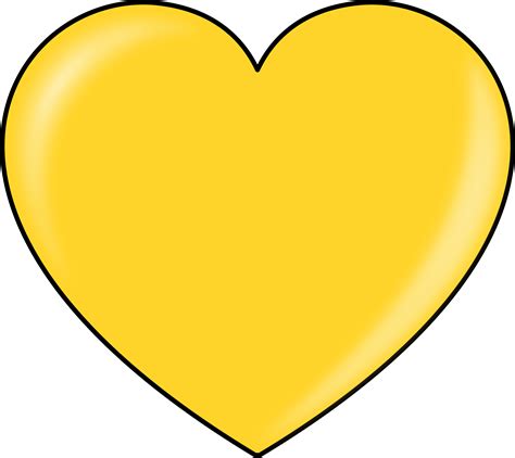 Clipart - gold heart