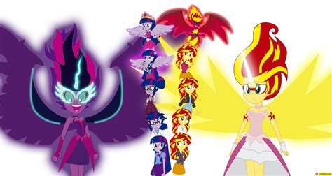 Twilight Sparkle vs Sunset Shimmer EG by CoNiKiBlaSu-fan on DeviantArt