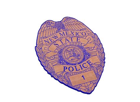 New Mexico State Trooper Police Badge SVG | Etsy