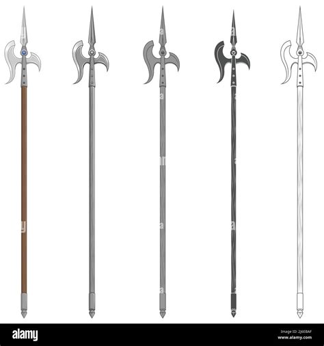 Halberds vector vectors hi-res stock photography and images - Alamy