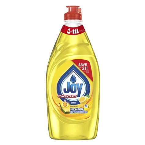 Joy Lemon Dishwashing Liquid Bottle (495mL) | Shopee Philippines