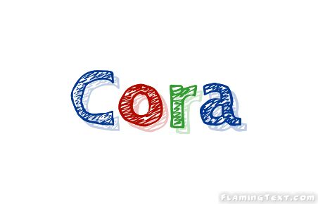 Cora Logo | Free Name Design Tool from Flaming Text