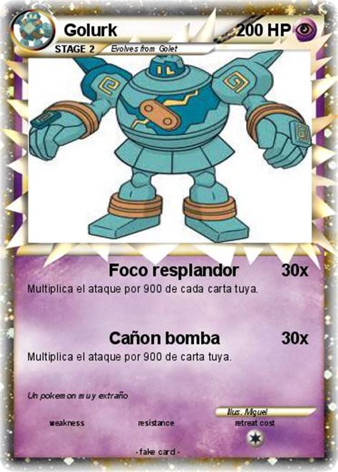 Pokémon Golurk 65 65 - Foco resplandor - My Pokemon Card