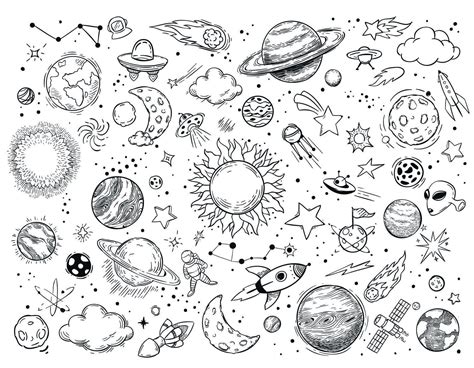 Space SVG Space Outer Space SVG Planets SVG Planet Vector - Etsy Canada | Tatuagem de astronomia ...