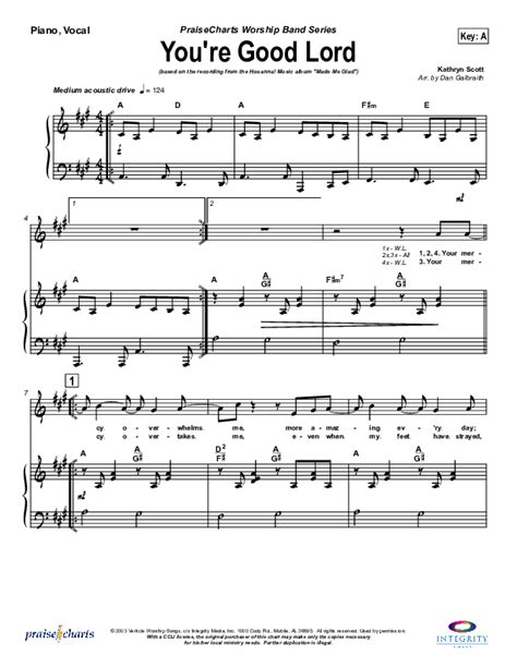 You're Good Lord Sheet Music PDF (Michael Neale) - PraiseCharts