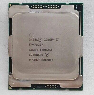 Intel I7-7820X 4.5GHz Eight Core (BX80673I77820X) Processor ...