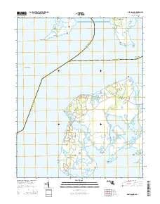 Wicomico River Topo Map in Wicomico County, Maryland