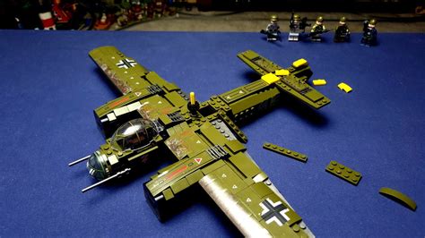 Assembling A WWII Lego Bomber Plane - YouTube