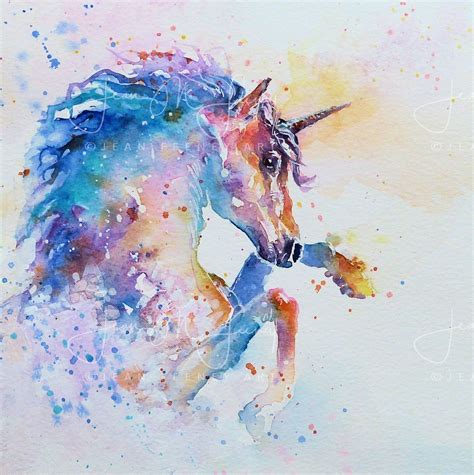 Unicorn print, Unicorn painting, Unframed Nursery print, Unicorn present girl, Unicorn ...