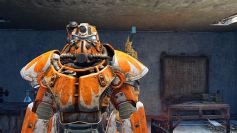 Orange Power Armor Paint - Nuka-cola Victory Orange - Fallout 4 / FO4 mods