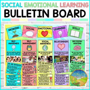 SEL Bulletin Board and Posters for Elementary Classroom Decor | TPT