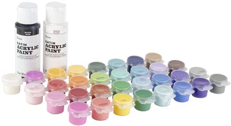 Acrylic Paint Pot Set 34/Pkg-Satin - Walmart.com