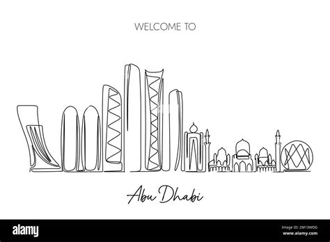 Abu dhabi skyline aerial Stock Vector Images - Alamy