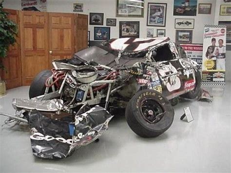 Dale Earnhardt's massive crash at Talladega in 1996 looks very similar ...