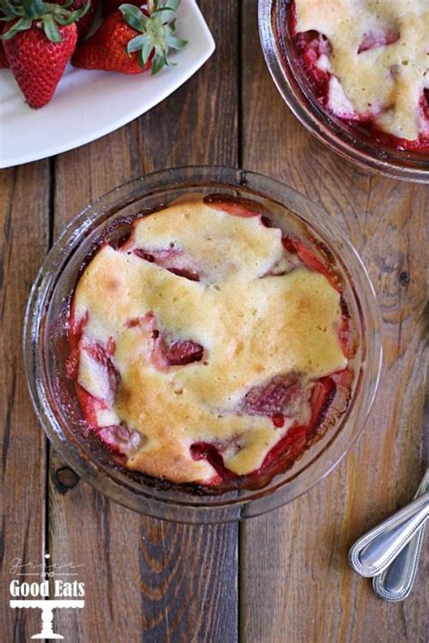 Strawberry Baked Custard Recipe - Grace and Good Eats