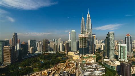 Kuala Lumpur Cityscape Landmark Travel Place Of Malaysia 2017 4K Day To Night Time Lapse (tilt ...