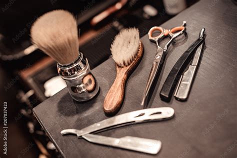 tools of barber shop Stock Photo | Adobe Stock