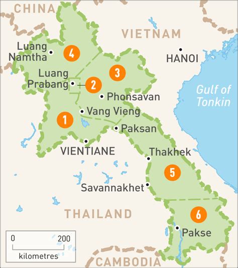 Map of Laos | Laos Regions | Rough Guides | Rough Guides