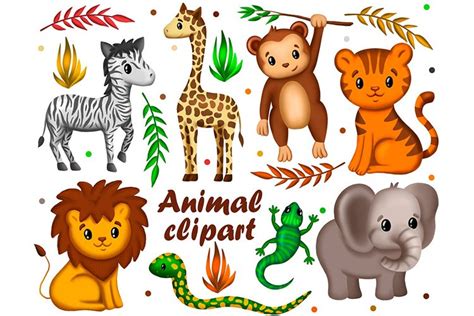 Free Printable Baby Jungle Animal Clipart