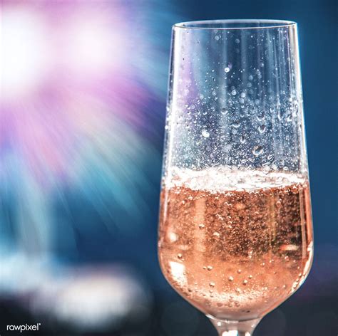 Glass of rose sparkling wine | free image by rawpixel.com