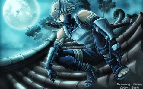 Wallpaper : mask, Hatake Kakashi, Naruto Shippuuden, ANBU, screenshot, computer wallpaper, pc ...