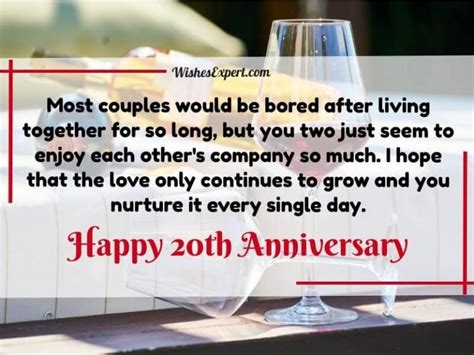 35+ Happy 20th Anniversary Wishes And messages