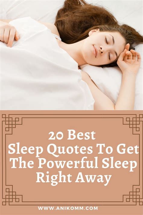 20 Best Sleep Quotes To Get The Powerful Sleep Right Away | Sleep ...