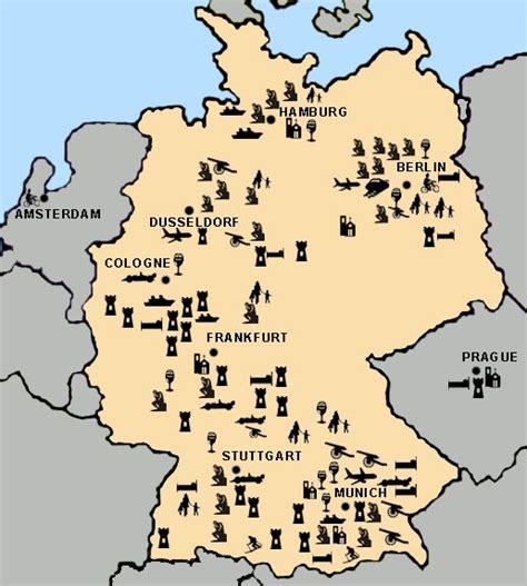 Clickable Story Map for Germany Travel Destinations on Bargain Travel ...