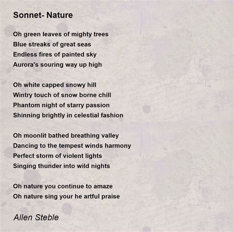 Sonnet Poem Definition