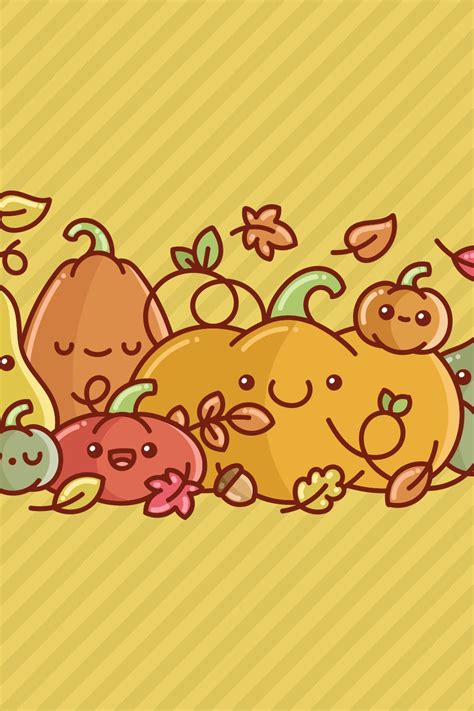 Kawaii Autumn Fall Pumpkins Gourds Harvest Clipart Cute - Etsy Canada ...