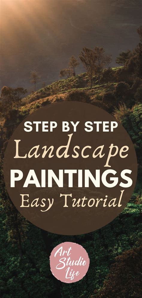 How to paint a landscape step by step landscape painting tutorial – Artofit