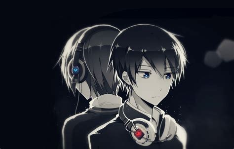 Anime Boy With Brown Hair And Headphones