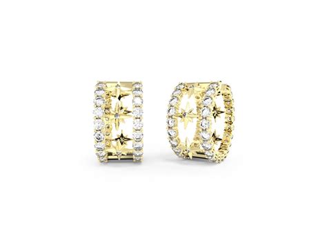 Guess Gold Crystal Earrings with Star Cut Outs – Rouses Jewellers